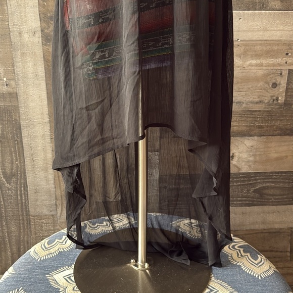 American Rag strapless serape dress small sheer western festival boho wanderlust - Picture 4 of 12